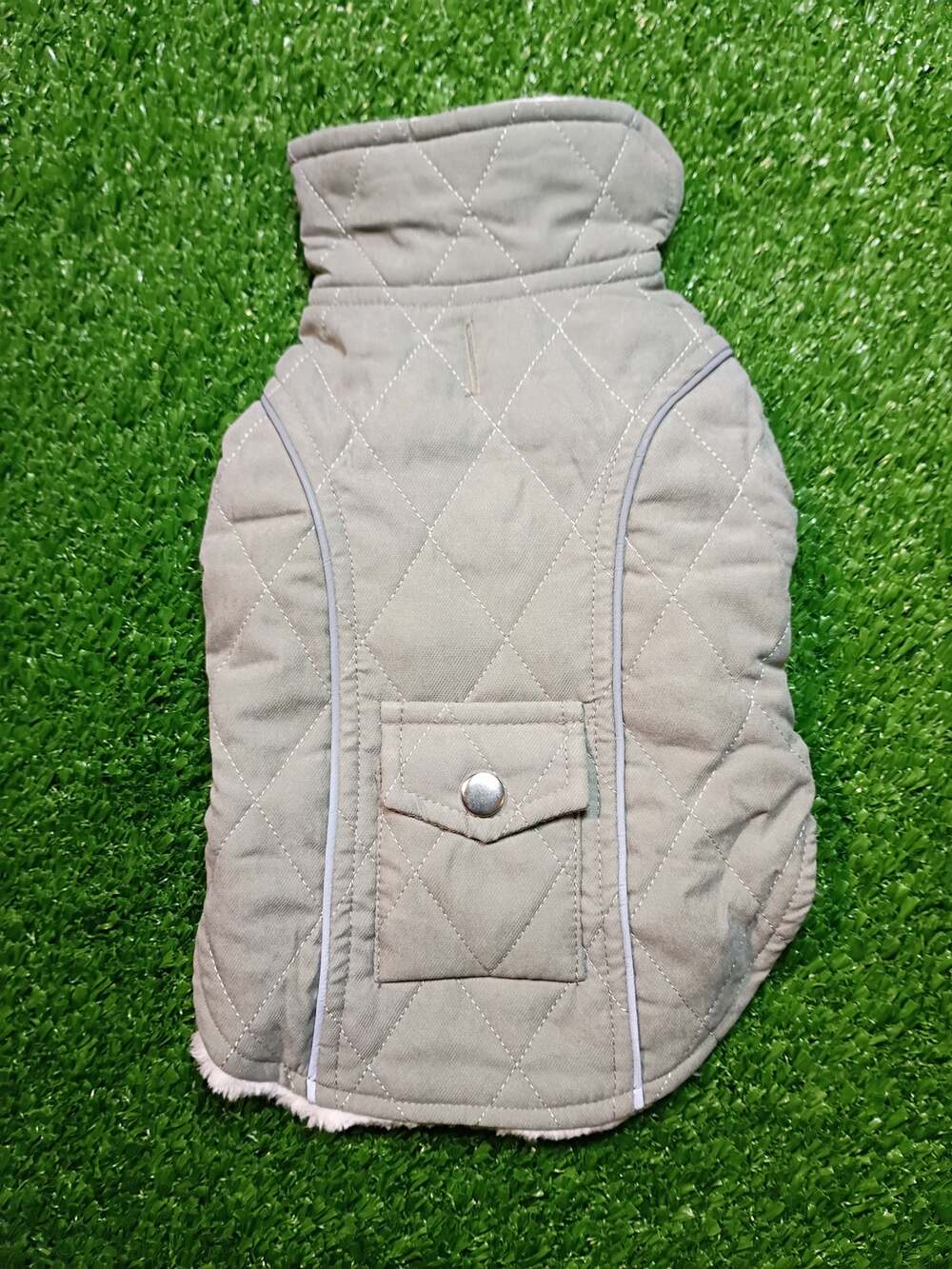 Quilted Dog Jacket with Pocket s